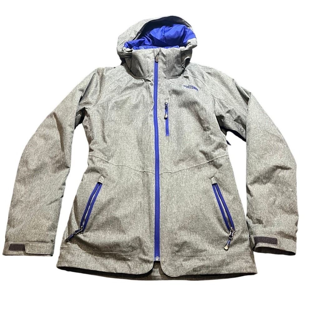 Women's Gray/Purple The North Face Thermoball Eco Triclimate Jacket Winter Small